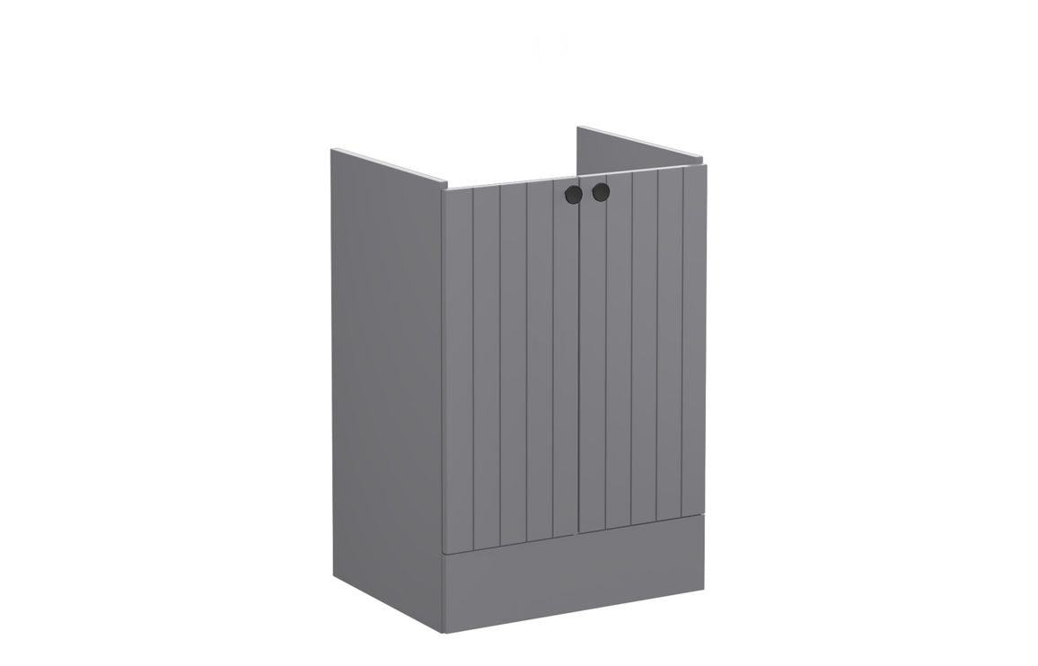 VitrA Root Groove 60cm 2 Door Floor Standing Washbasin Unit - Matt White, Matt Fjord Green, Matt Grey, Matt Dark Blue, Matt Graphite, Matt Light Grey,  Matt Retro Green