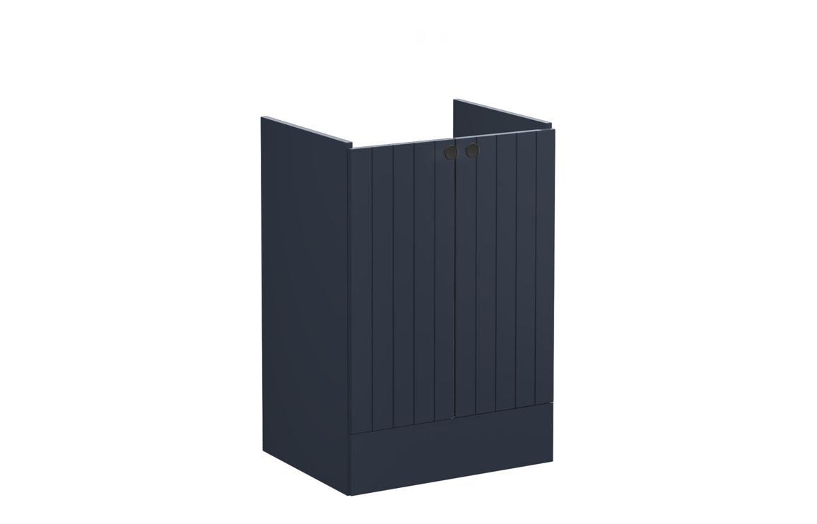 VitrA Root Groove 60cm 2 Door Floor Standing Washbasin Unit - Matt White, Matt Fjord Green, Matt Grey, Matt Dark Blue, Matt Graphite, Matt Light Grey,  Matt Retro Green