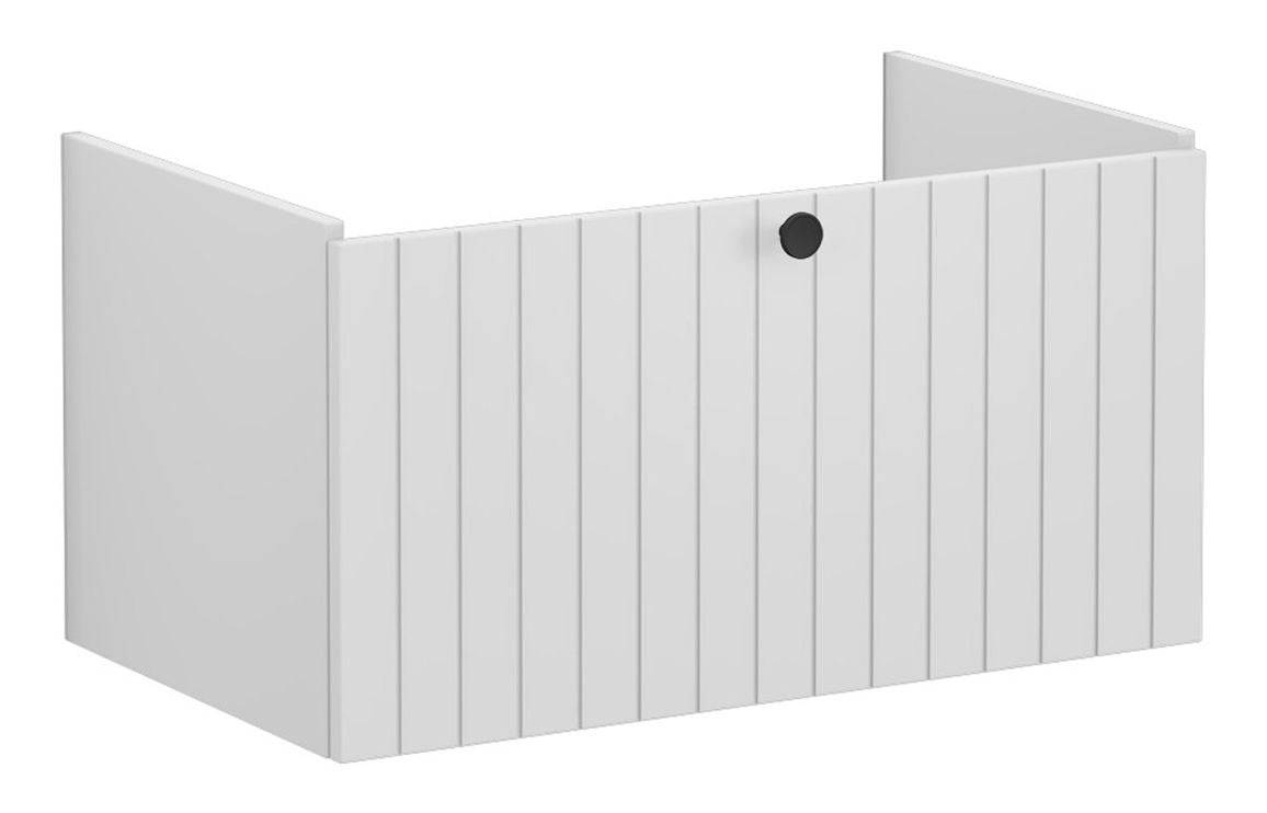 VitrA Root Groove 80cm 1 Drawer Washbasin Unit - Matt White, Matt Fjord Green, Matt Grey, Matt Dark Blue, Matt Graphite, Matt Light Grey,  Matt Retro Green