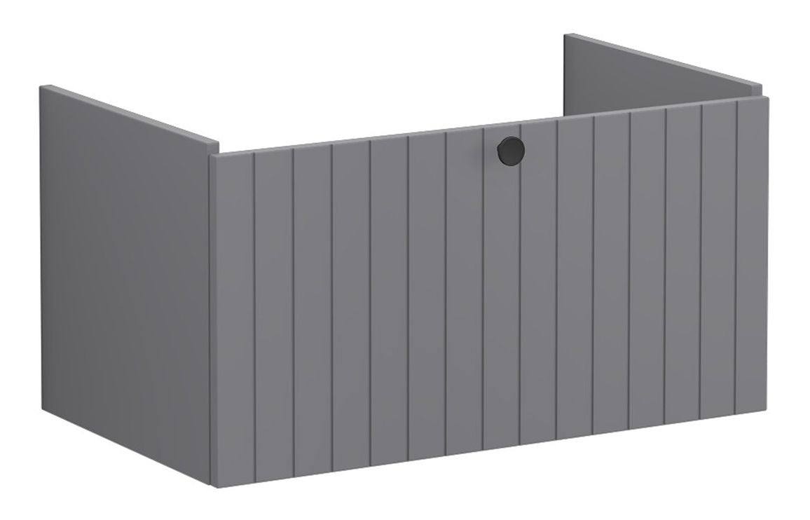 VitrA Root Groove 80cm 1 Drawer Washbasin Unit - Matt White, Matt Fjord Green, Matt Grey, Matt Dark Blue, Matt Graphite, Matt Light Grey,  Matt Retro Green