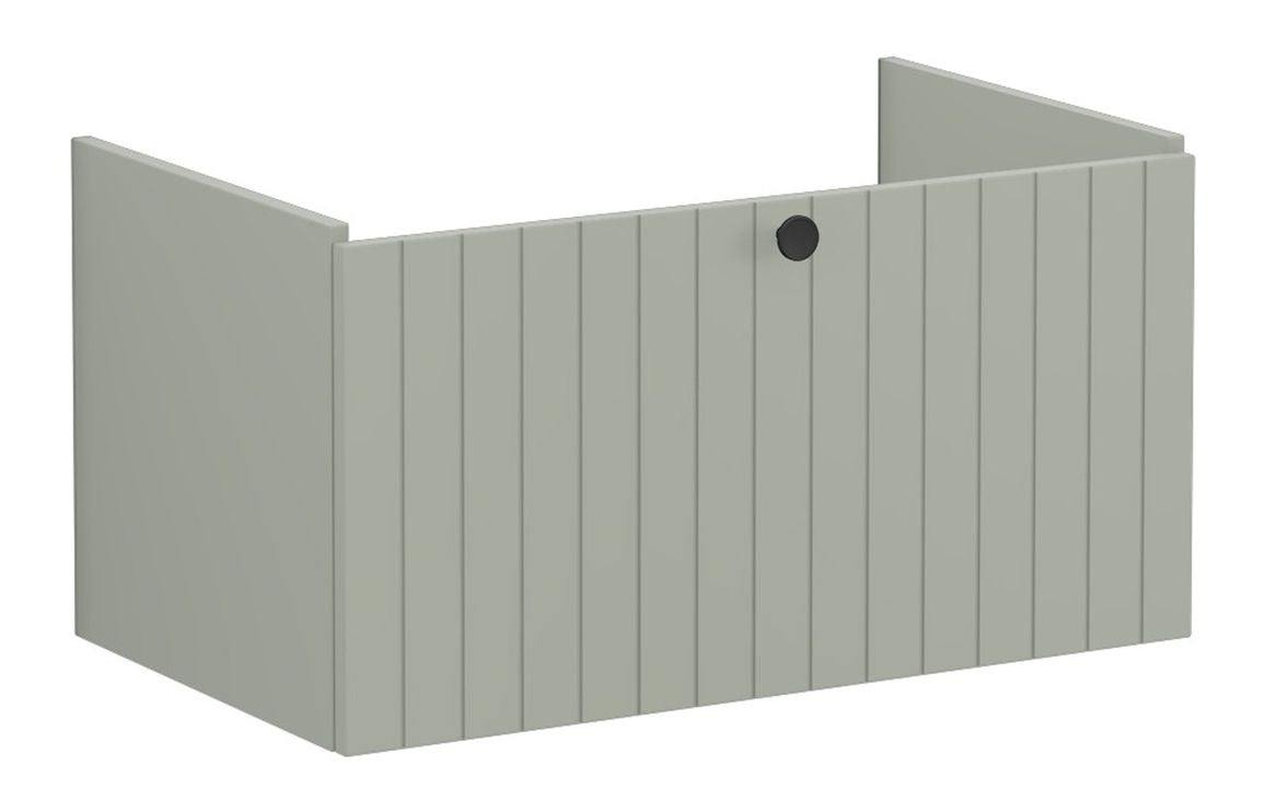 VitrA Root Groove 80cm 1 Drawer Washbasin Unit - Matt White, Matt Fjord Green, Matt Grey, Matt Dark Blue, Matt Graphite, Matt Light Grey,  Matt Retro Green