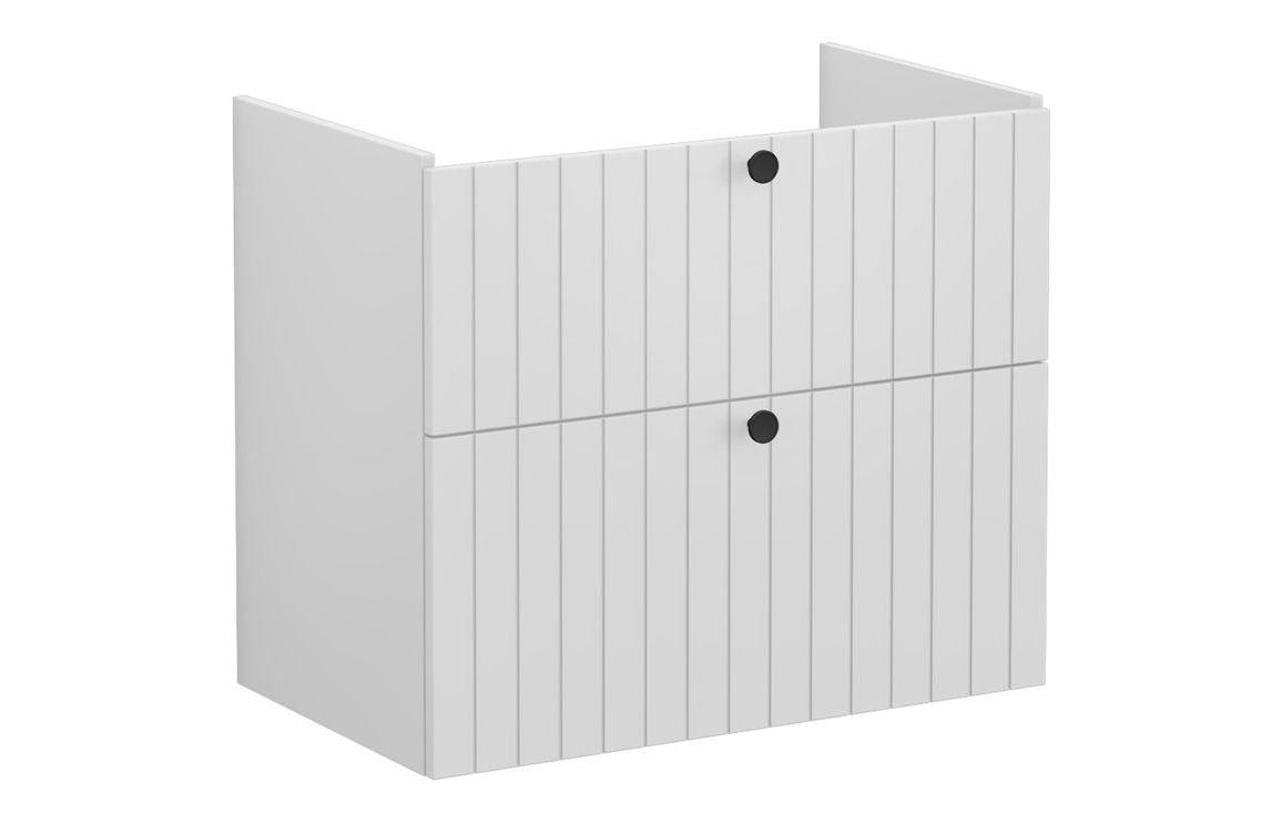 VitrA Root Groove 80cm 2 Drawer Washbasin Unit - Matt White, Matt Fjord Green, Matt Grey, Matt Dark Blue, Matt Graphite, Matt Light Grey,  Matt Retro Green