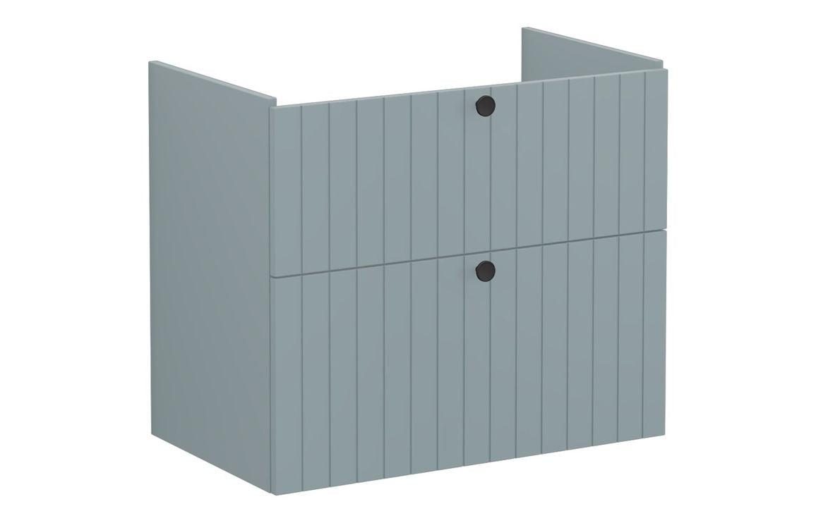 VitrA Root Groove 80cm 2 Drawer Washbasin Unit - Matt White, Matt Fjord Green, Matt Grey, Matt Dark Blue, Matt Graphite, Matt Light Grey,  Matt Retro Green