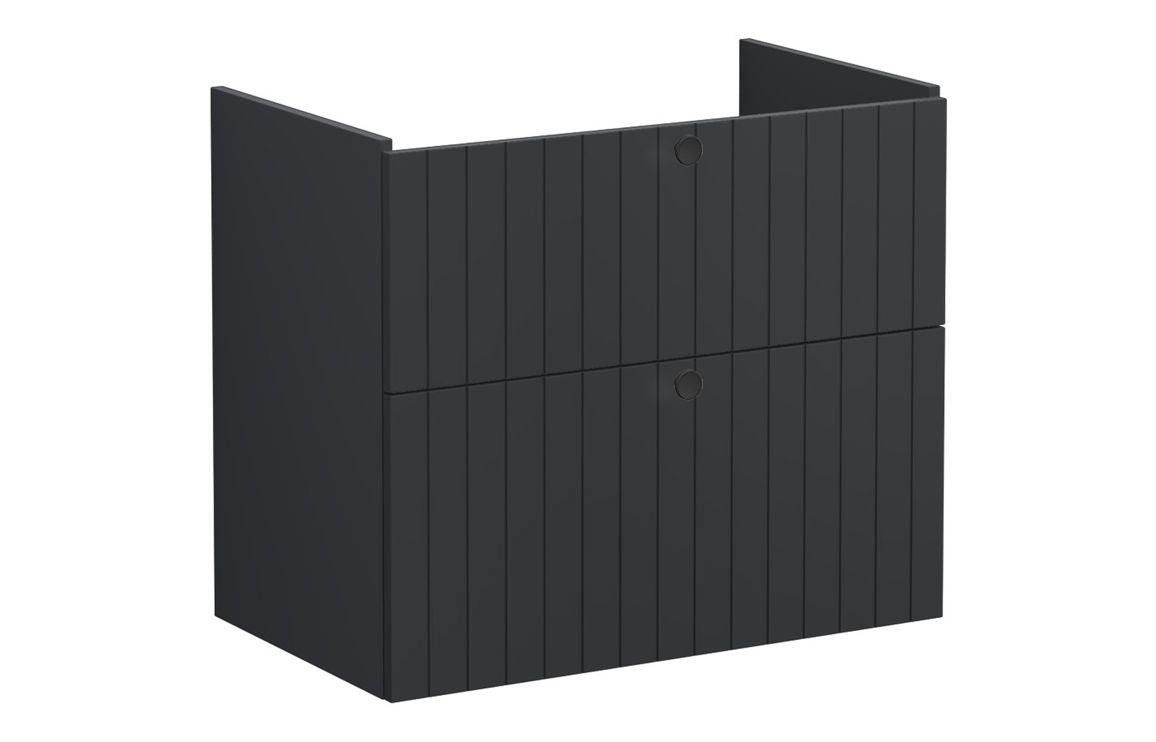 VitrA Root Groove 80cm 2 Drawer Washbasin Unit - Matt White, Matt Fjord Green, Matt Grey, Matt Dark Blue, Matt Graphite, Matt Light Grey,  Matt Retro Green