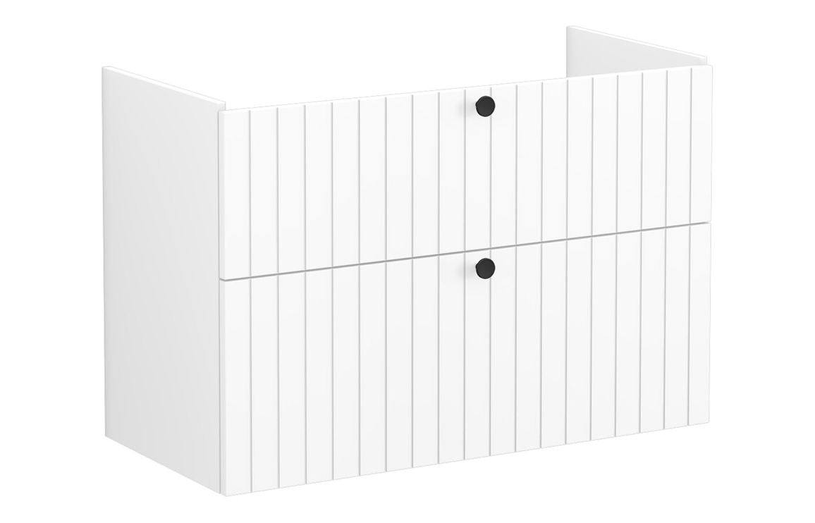 VitrA Root Groove 100cm 2 Drawer Washbasin Unit - Matt White, Matt Fjord Green, Matt Grey, Matt Dark Blue, Matt Graphite, Matt Light Grey,  Matt Retro Green