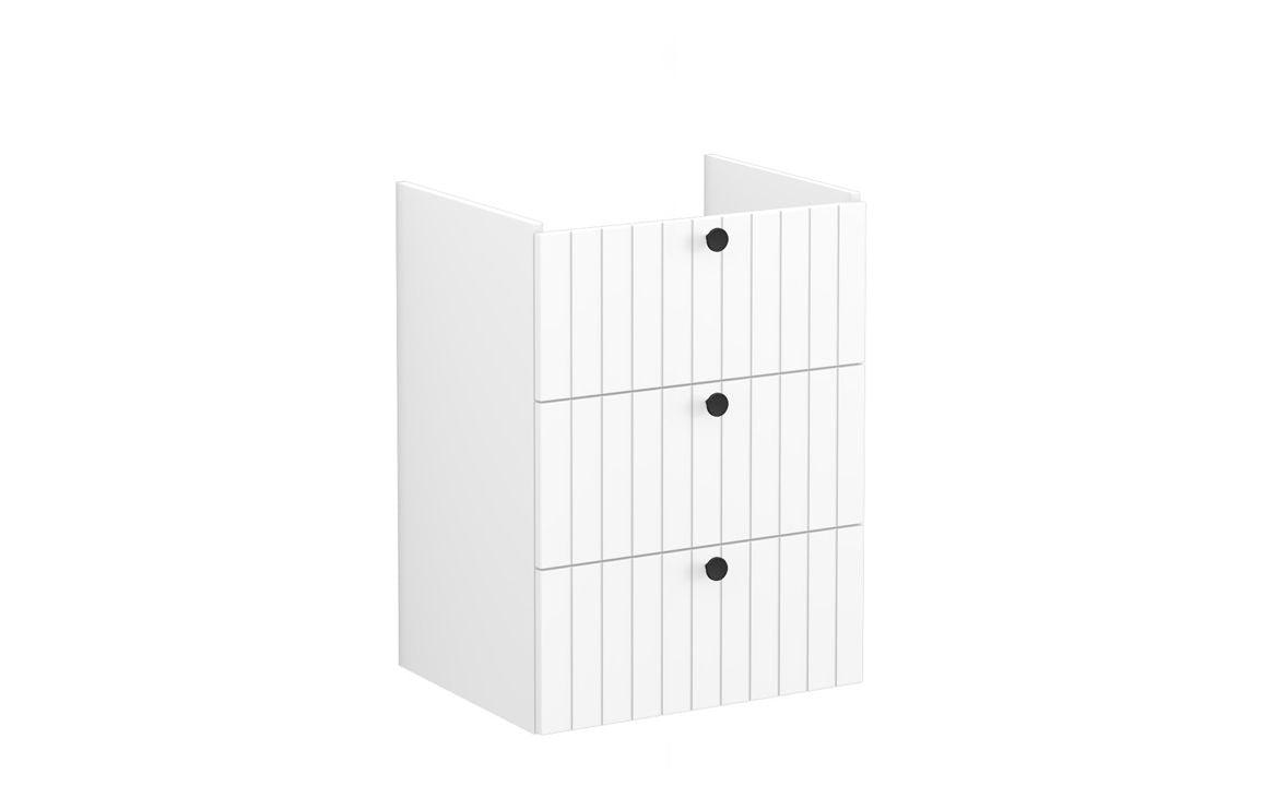 VitrA Root Groove 60cm 3 Drawer Washbasin Unit - Matt White, Matt Fjord Green, Matt Grey, Matt Dark Blue, Matt Graphite, Matt Light Grey,  Matt Retro Green