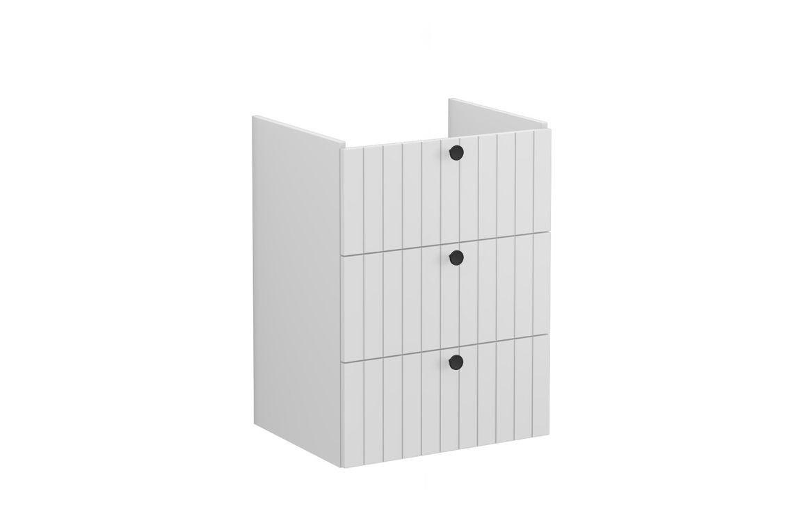 VitrA Root Groove 60cm 3 Drawer Washbasin Unit - Matt White, Matt Fjord Green, Matt Grey, Matt Dark Blue, Matt Graphite, Matt Light Grey,  Matt Retro Green