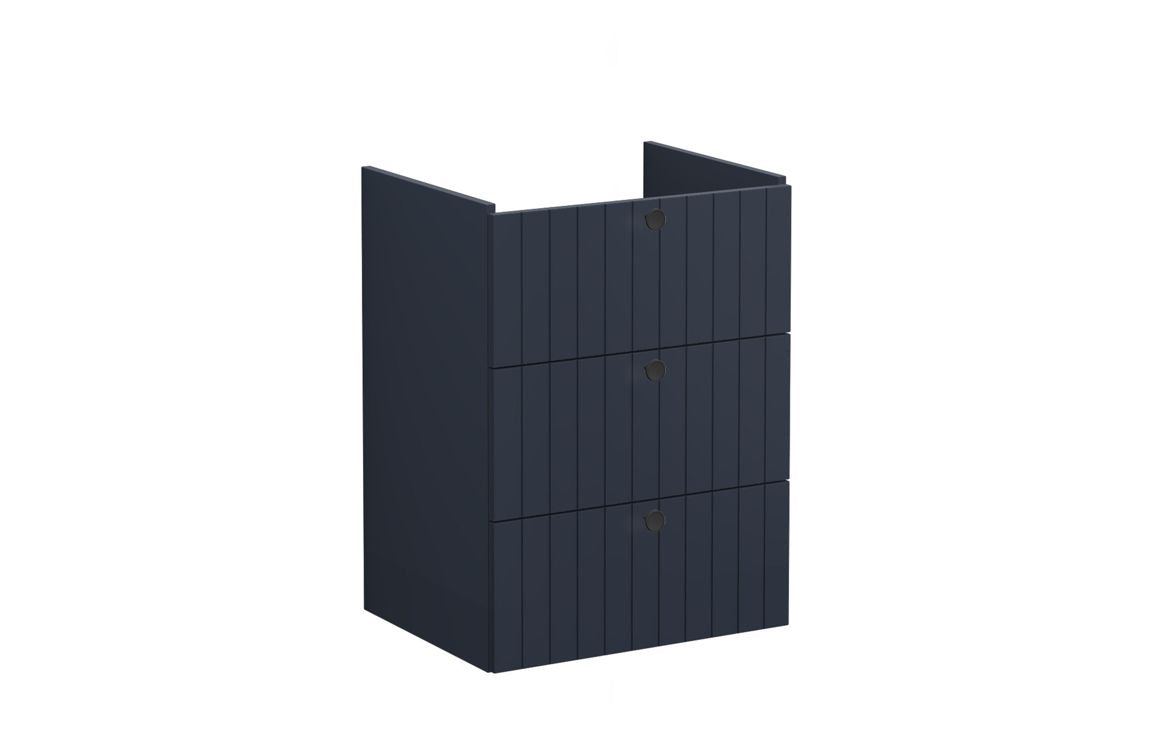 VitrA Root Groove 60cm 3 Drawer Washbasin Unit - Matt White, Matt Fjord Green, Matt Grey, Matt Dark Blue, Matt Graphite, Matt Light Grey,  Matt Retro Green