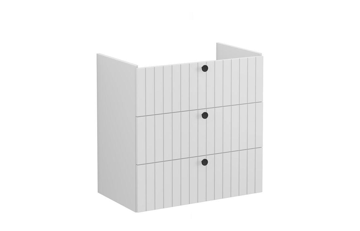 VitrA Root Groove 80cm 3 Drawer Washbasin Unit - Matt White, Matt Fjord Green, Matt Grey, Matt Dark Blue, Matt Graphite, Matt Light Grey,  Matt Retro Green