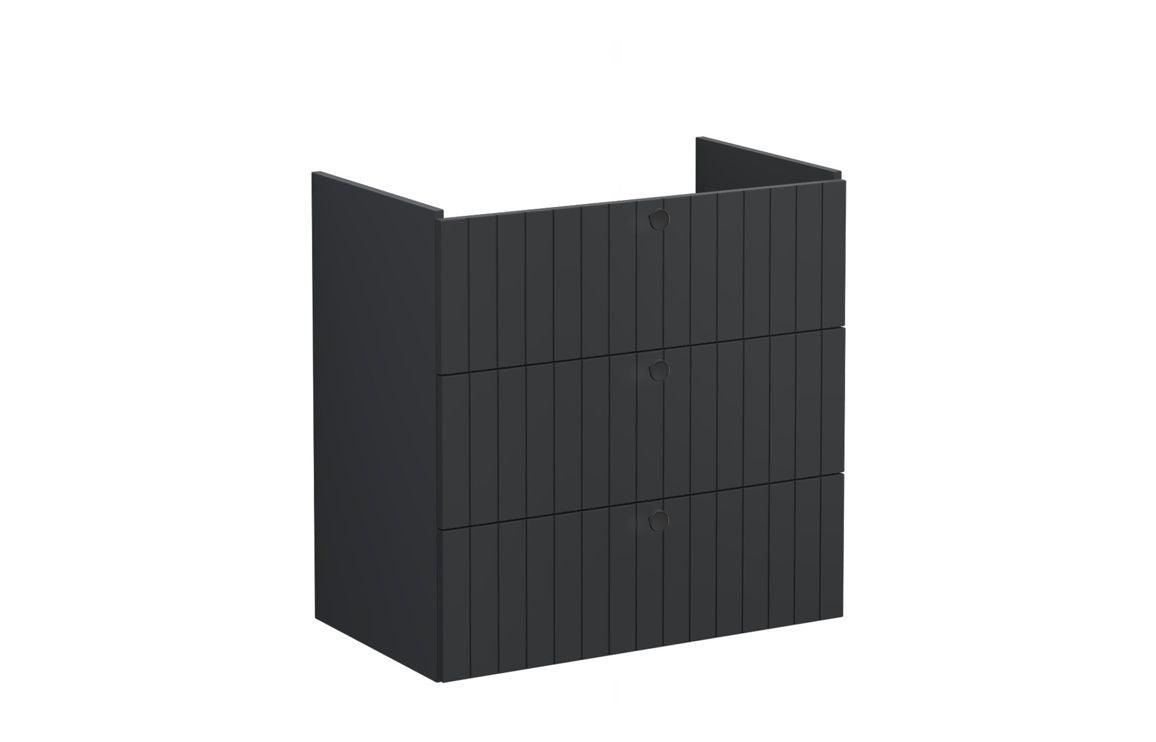 VitrA Root Groove 80cm 3 Drawer Washbasin Unit - Matt White, Matt Fjord Green, Matt Grey, Matt Dark Blue, Matt Graphite, Matt Light Grey,  Matt Retro Green