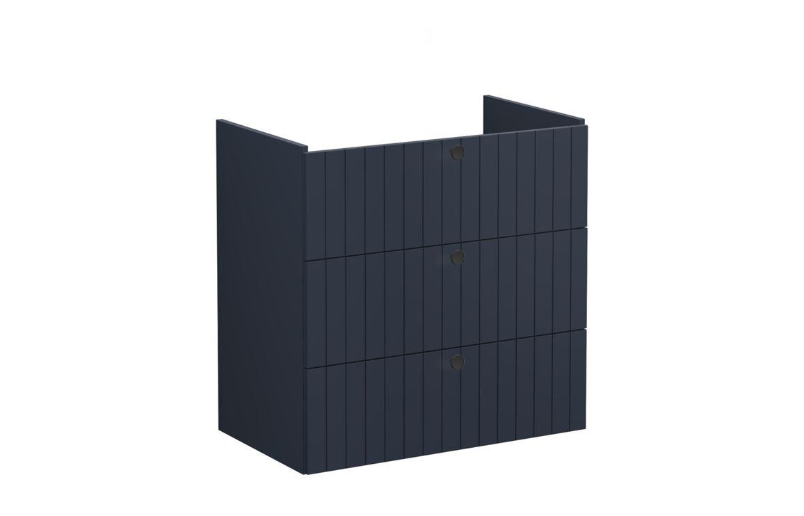VitrA Root Groove 80cm 3 Drawer Washbasin Unit - Matt White, Matt Fjord Green, Matt Grey, Matt Dark Blue, Matt Graphite, Matt Light Grey,  Matt Retro Green