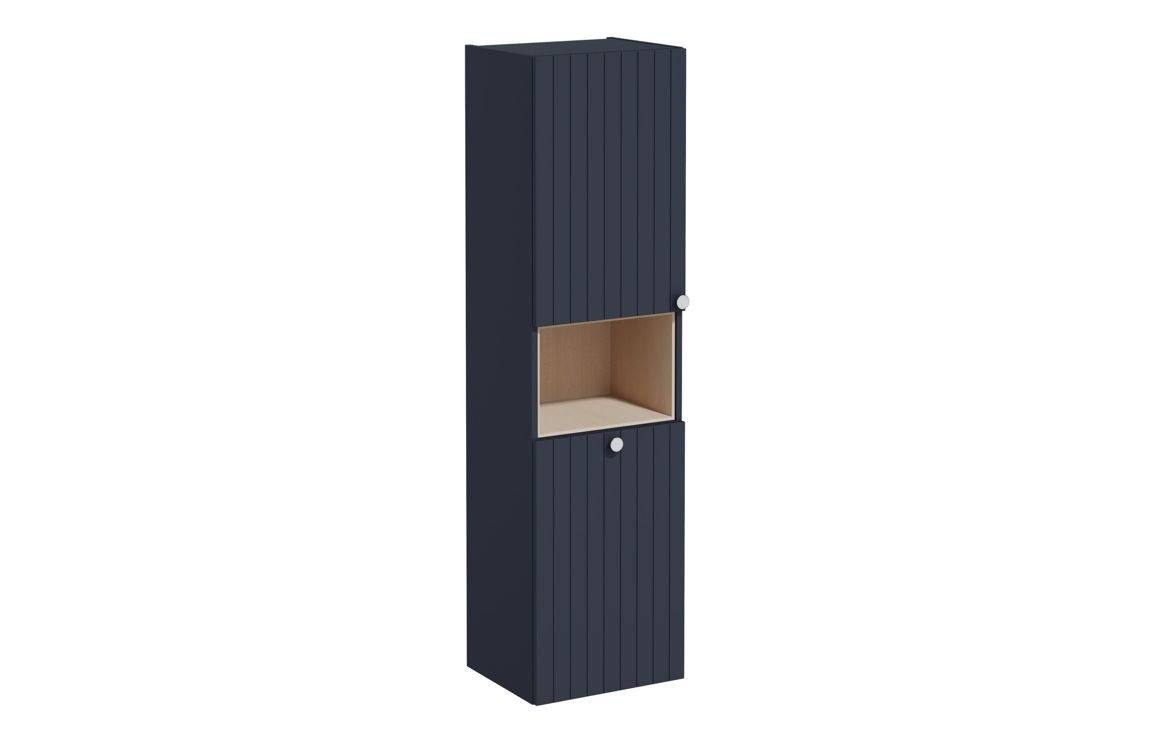 VitrA Root Groove 40cm 2 Door Semi-Tall Unit w/Laundry Basket - Matt White, Matt Fjord Green, Matt Grey, Matt Dark Blue, Matt Graphite, Matt Light Grey,  Matt Retro Green