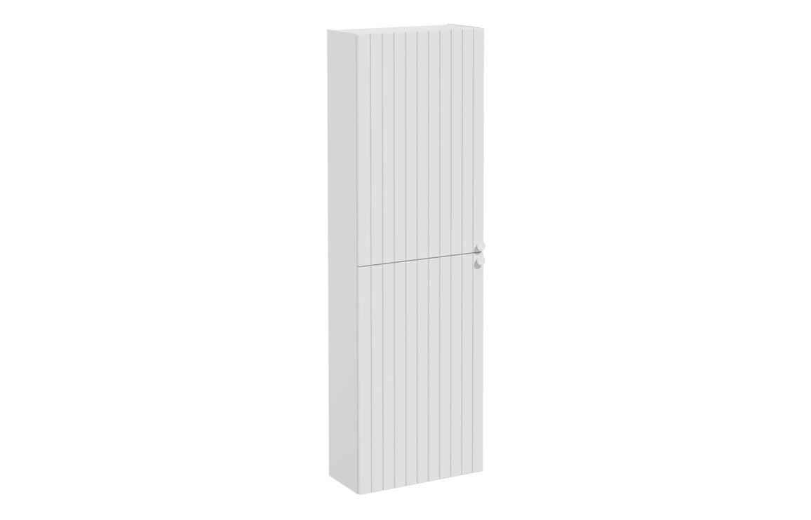 VitrA Root Groove 55cm 2 Door Slim Tall Unit (LH Hinge) - Matt White, Matt Fjord Green, Matt Grey, Matt Dark Blue, Matt Graphite, Matt Light Grey,  Matt Retro Green