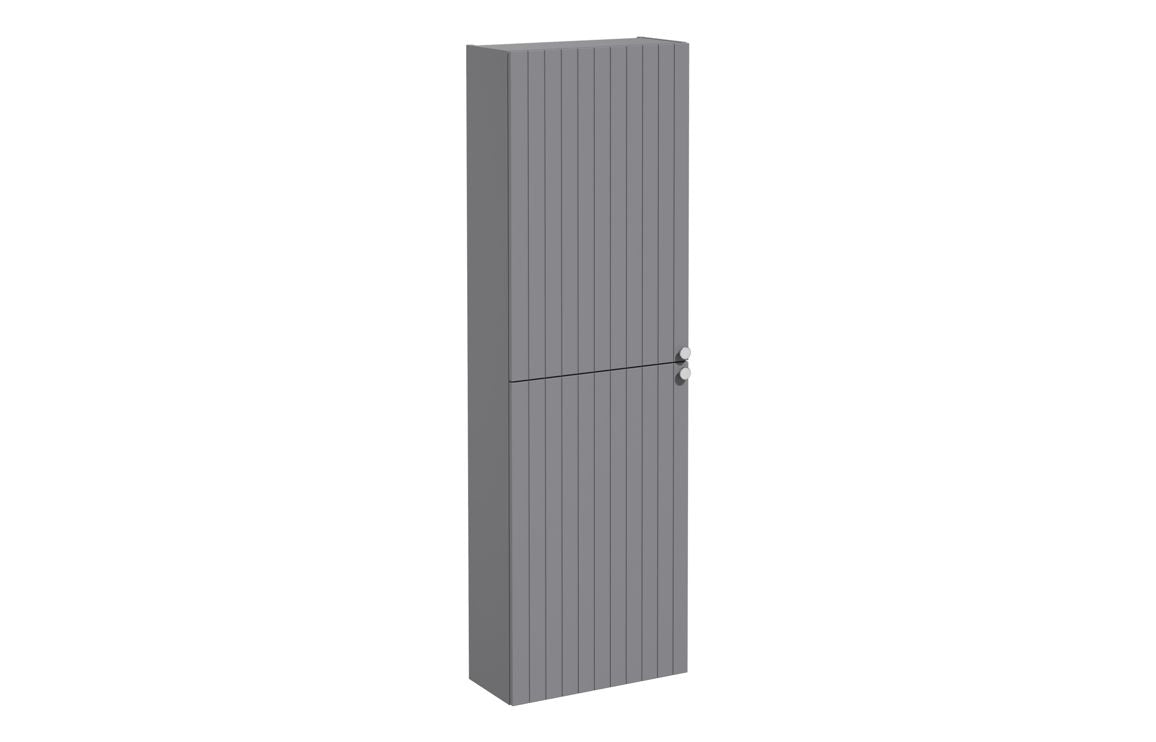 VitrA Root Groove 55cm 2 Door Slim Tall Unit (LH Hinge) - Matt White, Matt Fjord Green, Matt Grey, Matt Dark Blue, Matt Graphite, Matt Light Grey,  Matt Retro Green