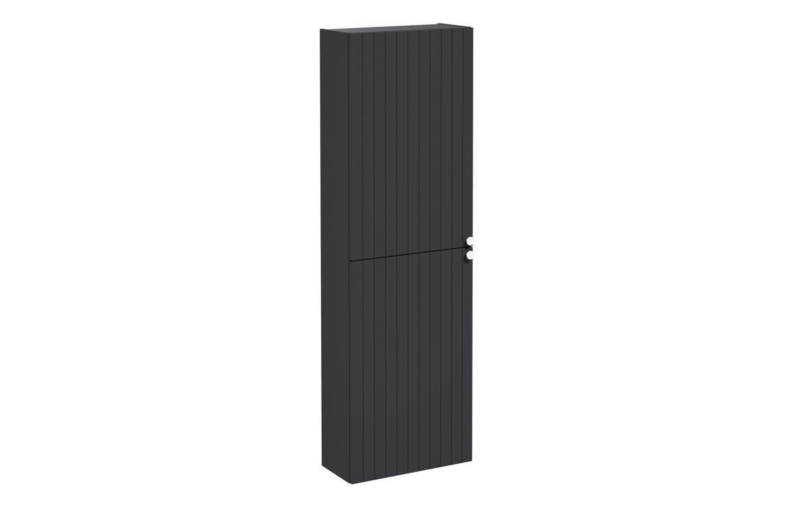 VitrA Root Groove 55cm 2 Door Slim Tall Unit (LH Hinge) - Matt White, Matt Fjord Green, Matt Grey, Matt Dark Blue, Matt Graphite, Matt Light Grey,  Matt Retro Green