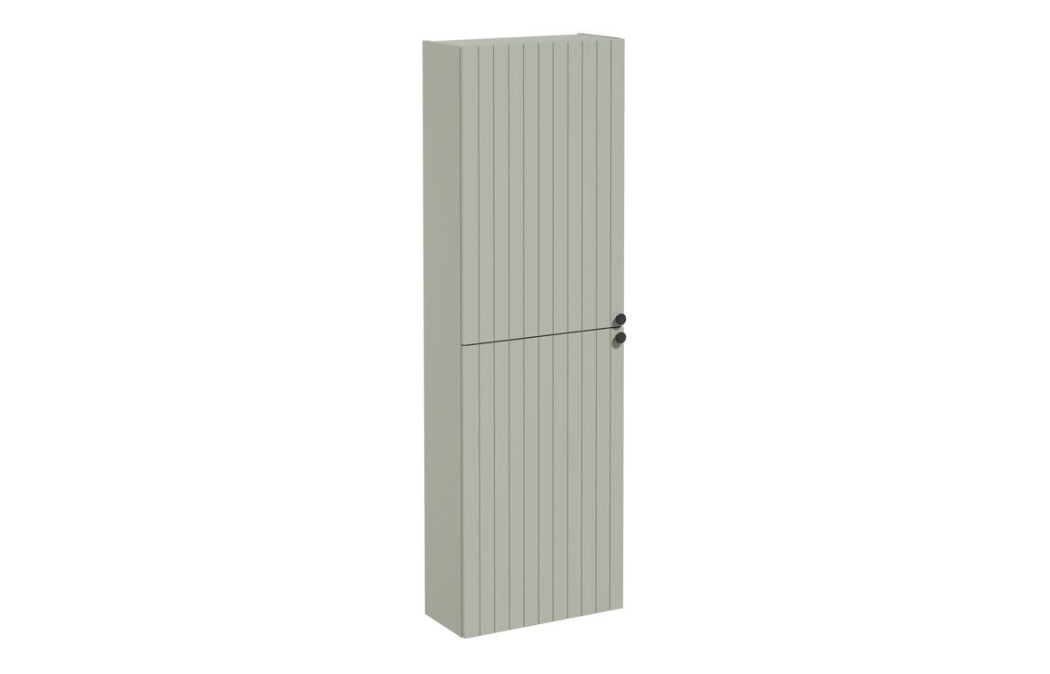 VitrA Root Groove 55cm 2 Door Slim Tall Unit (LH Hinge) - Matt White, Matt Fjord Green, Matt Grey, Matt Dark Blue, Matt Graphite, Matt Light Grey,  Matt Retro Green