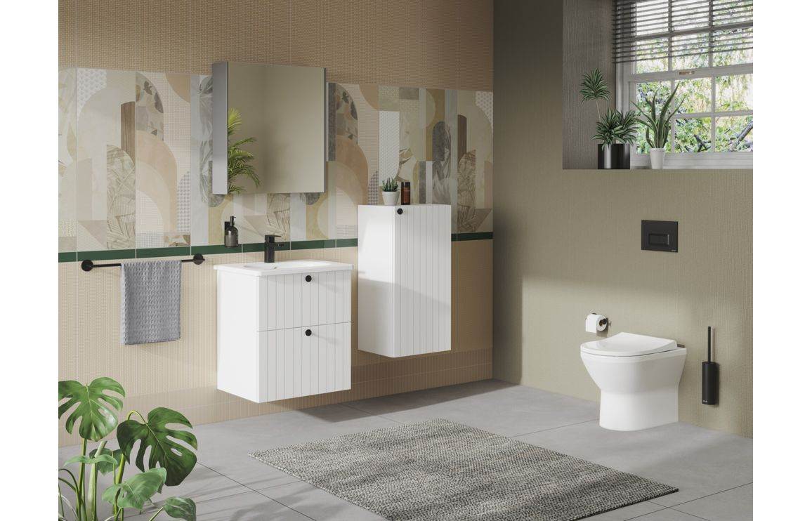 VitrA Root Groove 40cm 1 Door Lower/Base Unit - Matt White, Matt Fjord Green, Matt Grey, Matt Dark Blue, Matt Graphite, Matt Light Grey,  Matt Retro Green