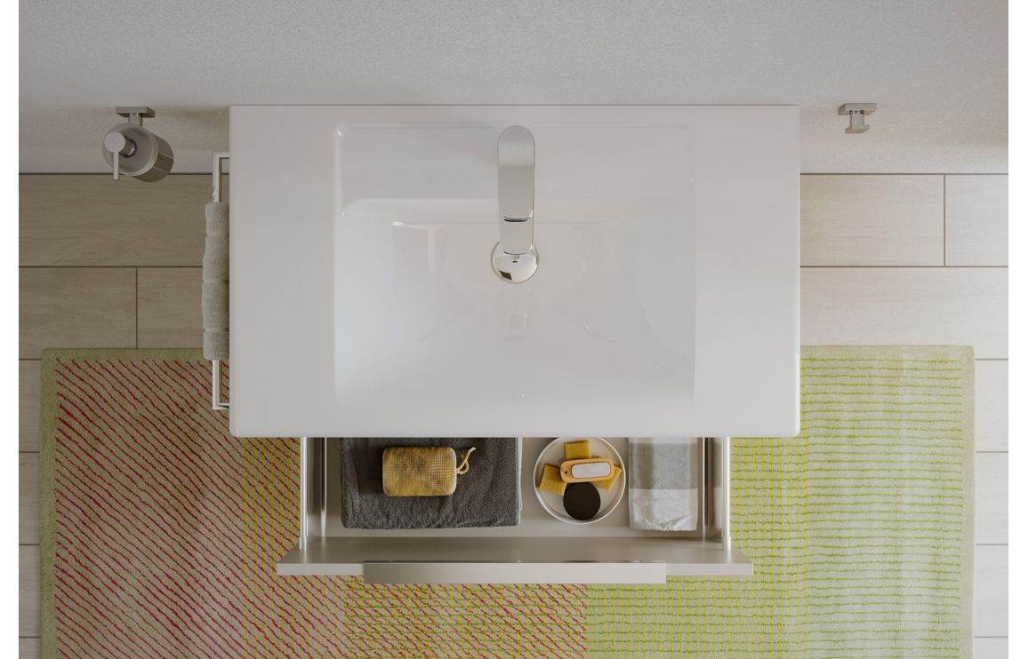 VitrA Integra 800x465mm 1TH Vanity Basin w/Overflow - White