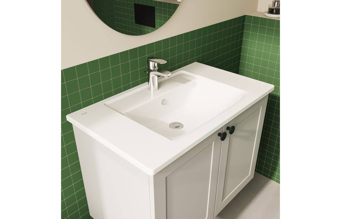 VitrA Integra 800x465mm 1TH Vanity Basin w/Overflow - White