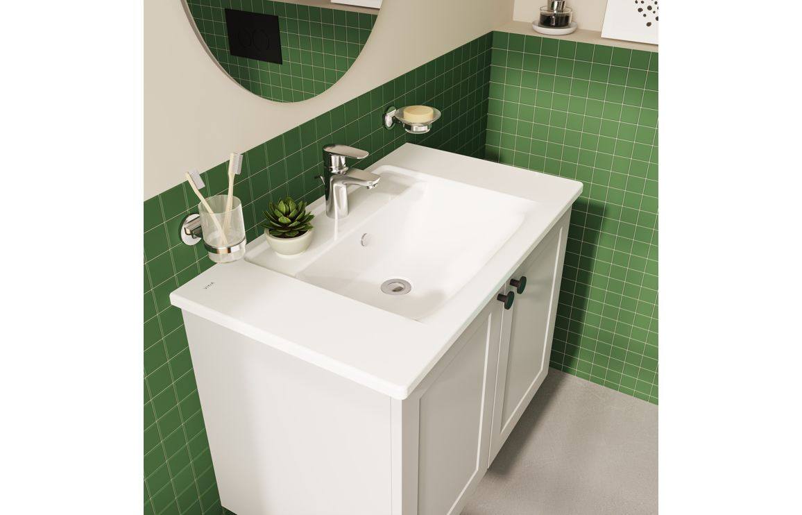 VitrA Integra 800x465mm 1TH Vanity Basin w/Overflow - White