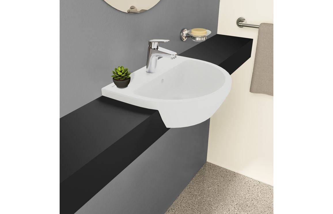 VitrA Integra 450x360mm 1TH Basin w/Overflow - White