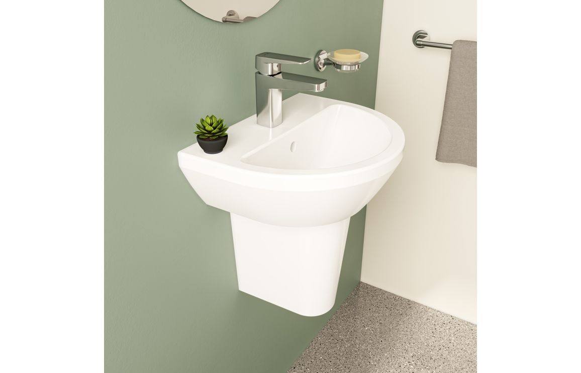 VitrA Integra 450x360mm 1TH Basin w/Overflow - White