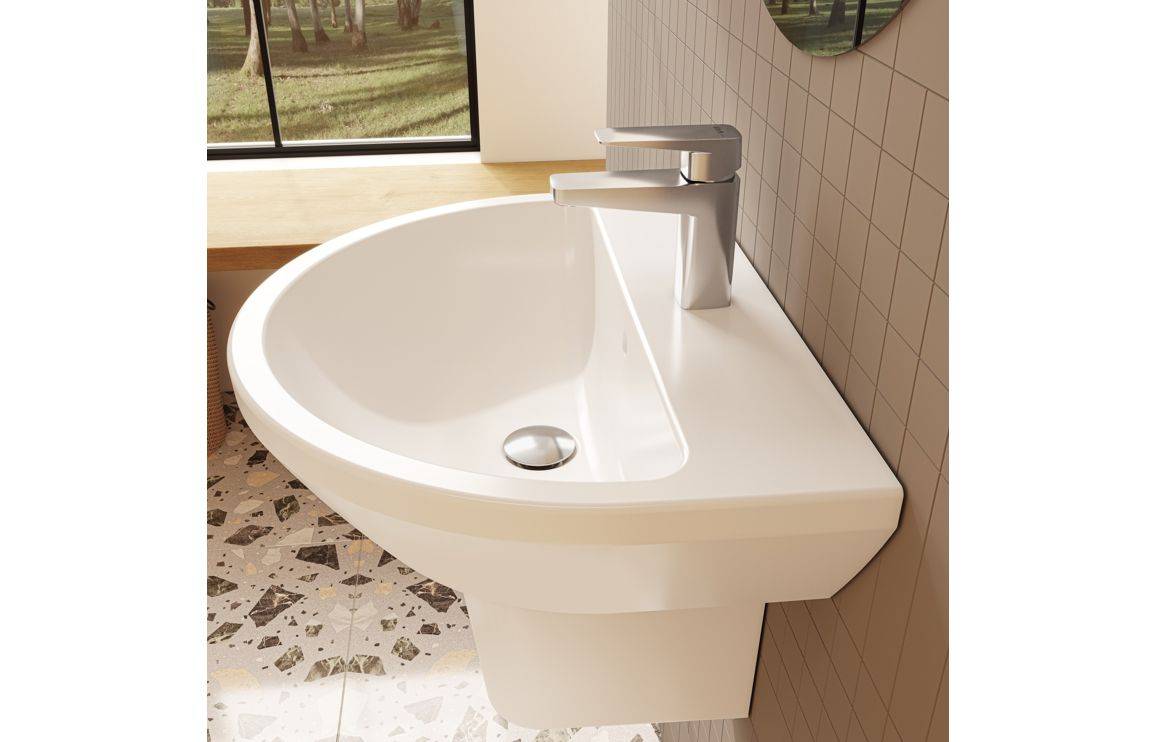 VitrA Integra 595x465mm 1TH Basin w/Overflow - White