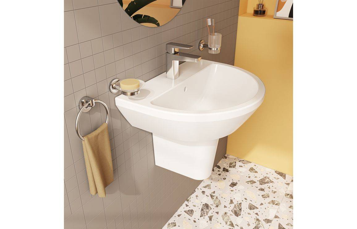 VitrA Integra 595x465mm 1TH Basin w/Overflow - White