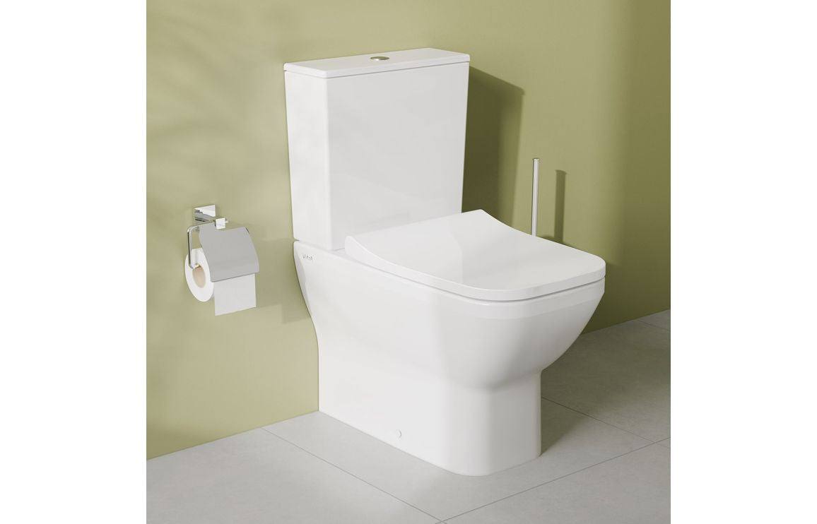 VitrA Integra Square Rimless Fully Shrouded Close Coupled Pan Only - White