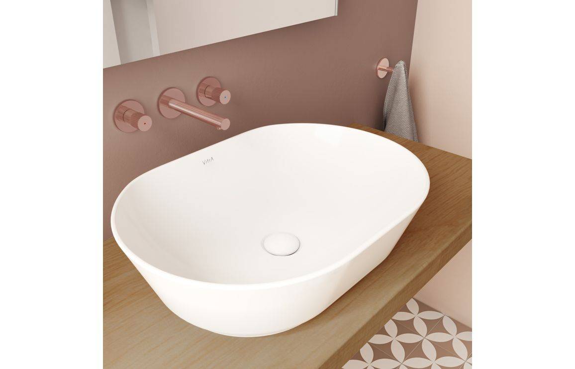 VitrA Geo 545x400mm 0TH Basin - White