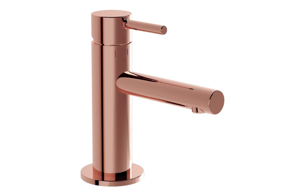 VitrA Origin Compact Basin Mixer: Brushed Nickel, Chrome, Matt Black, Soft Copper