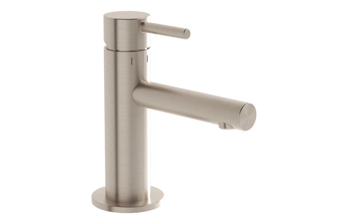 VitrA Origin Compact Basin Mixer: Brushed Nickel, Chrome, Matt Black, Soft Copper