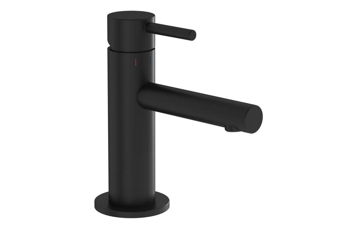 VitrA Origin Compact Basin Mixer: Brushed Nickel, Chrome, Matt Black, Soft Copper