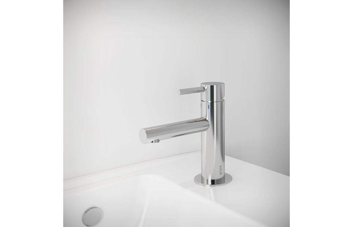 VitrA Origin Compact Basin Mixer: Brushed Nickel, Chrome, Matt Black, Soft Copper