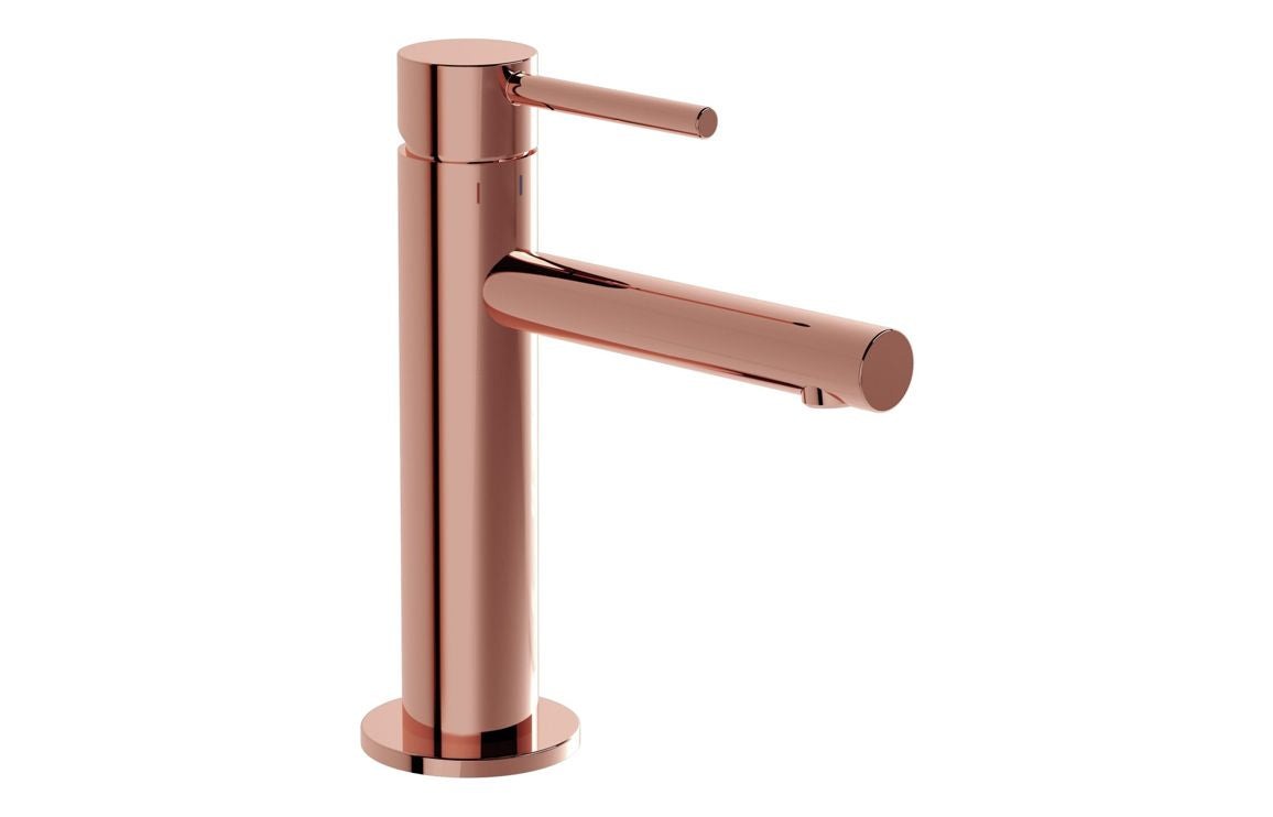VitrA Origin Basin Mixer: Brushed Nickel, Chrome, Matt Black, Soft Copper