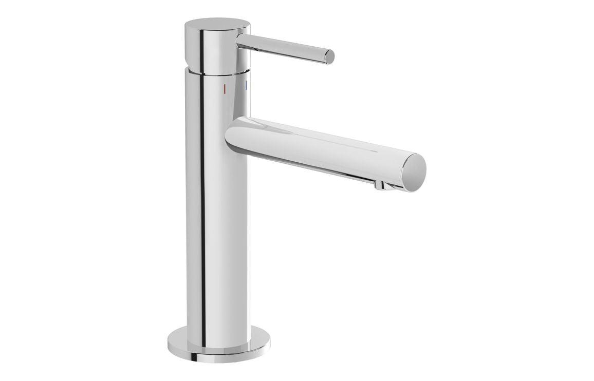 VitrA Origin Basin Mixer: Brushed Nickel, Chrome, Matt Black, Soft Copper