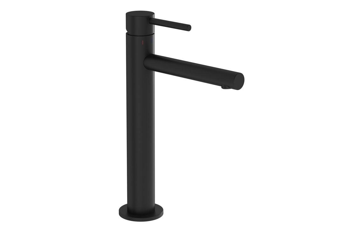 VitrA Origin Tall Basin Mixer: Brushed Nickel, Chrome, Matt Black, Soft Copper