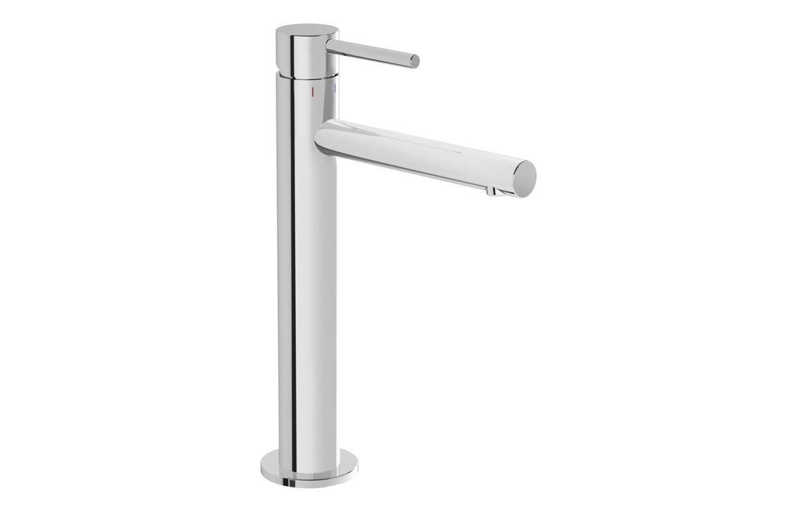 VitrA Origin Tall Basin Mixer: Brushed Nickel, Chrome, Matt Black, Soft Copper