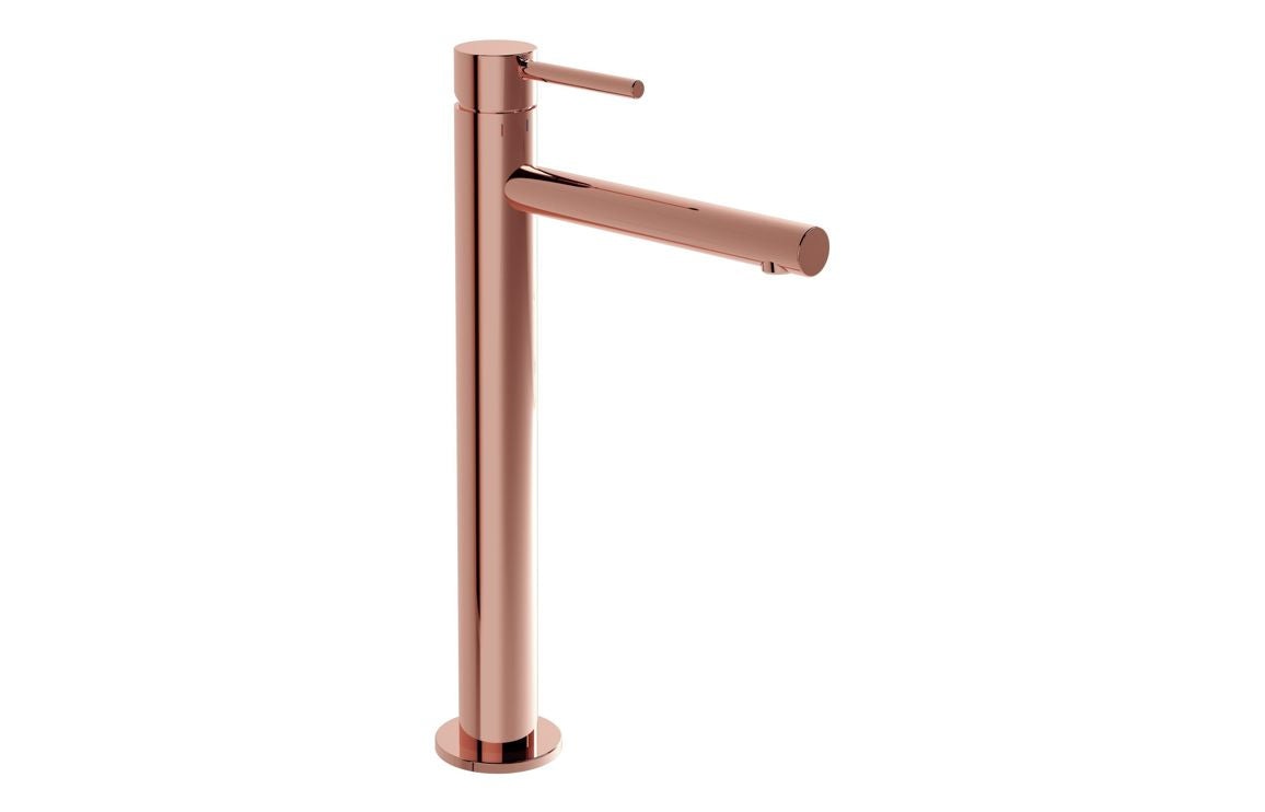 VitrA Origin Extra Tall Basin Mixer: Brushed Nickel, Chrome, Matt Black, Soft Copper