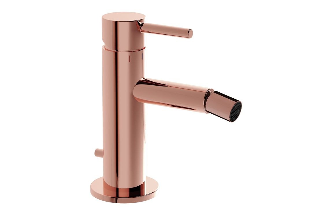 VitrA Origin Bidet Mixer: Brushed Nickel, Chrome, Matt Black, Soft Copper