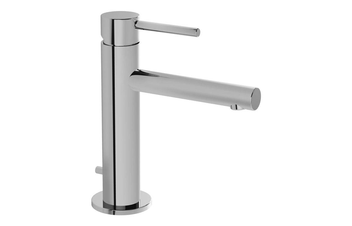 VitrA Origin Basin Mixer w/Waste Lever: Brushed Nickel, Chrome, Matt Black, Soft Copper