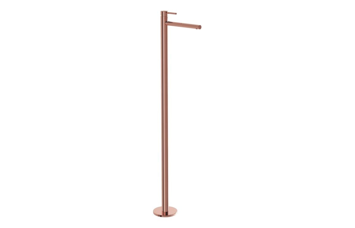VitrA Origin Floor Standing Basin Mixer: Brushed Nickel, Chrome, Matt Black, Soft Copper