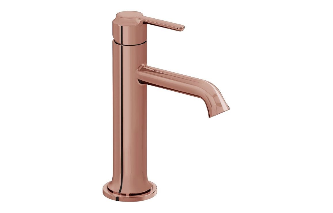 VitrA Origin Classic Basin Mixer (Top Handle): Brushed Gold, Chrome, Matt Black, Soft Copper