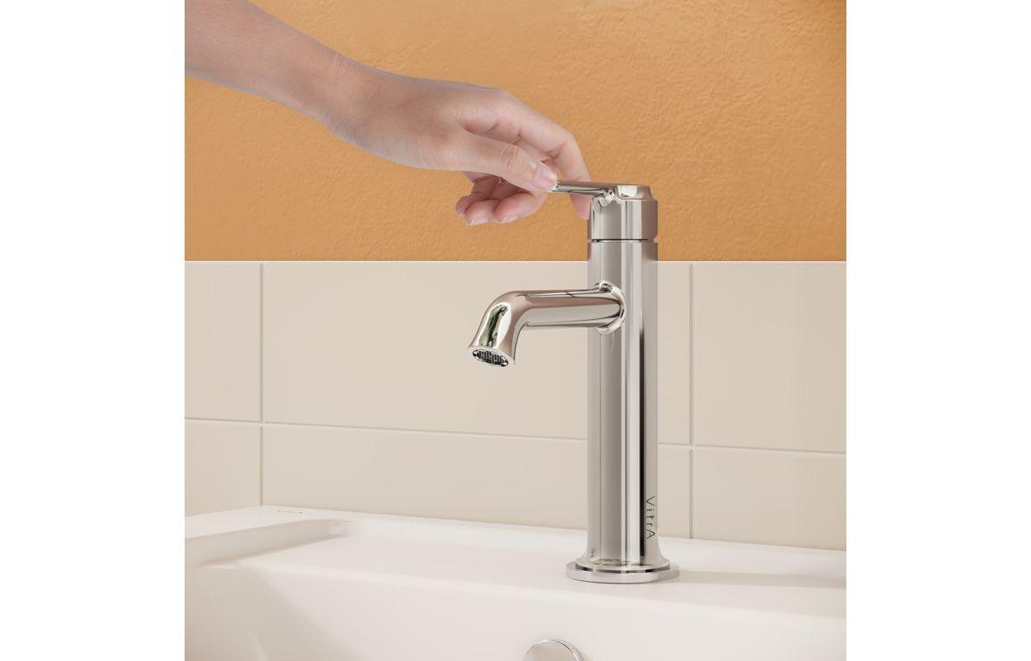 VitrA Origin Classic Basin Mixer (Top Handle): Brushed Gold, Chrome, Matt Black, Soft Copper