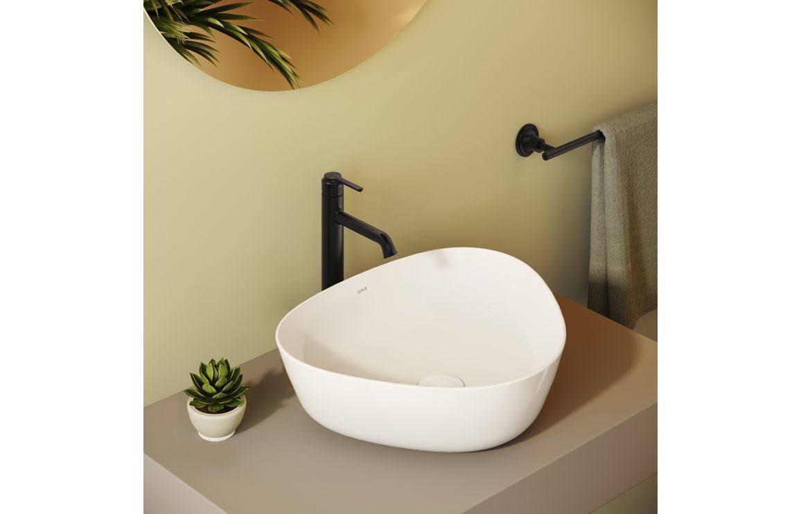 VitrA Origin Classic Tall Basin Mixer (Top Handle): Brushed Gold, Chrome, Matt Black, Soft Copper