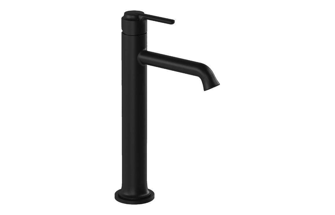 VitrA Origin Classic Tall Basin Mixer (Top Handle): Brushed Gold, Chrome, Matt Black, Soft Copper