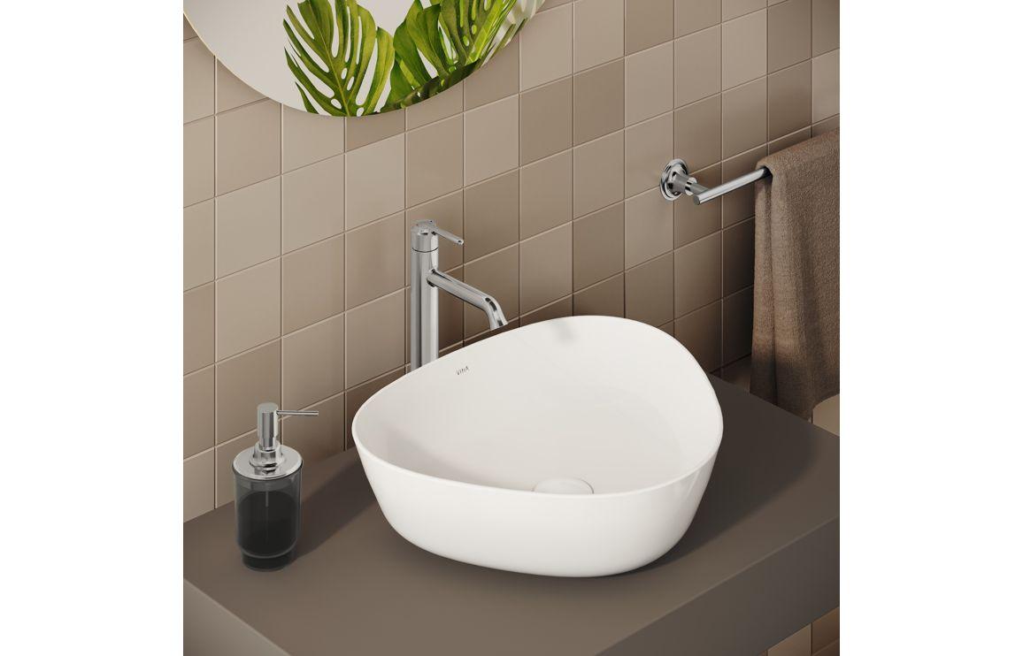 VitrA Origin Classic Tall Basin Mixer (Top Handle): Brushed Gold, Chrome, Matt Black, Soft Copper