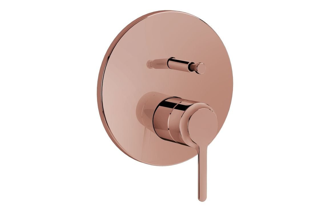 VitrA Origin Classic Integrated Bath Mixer Valve: Brushed Gold, Chrome, Matt Black, Soft Copper
