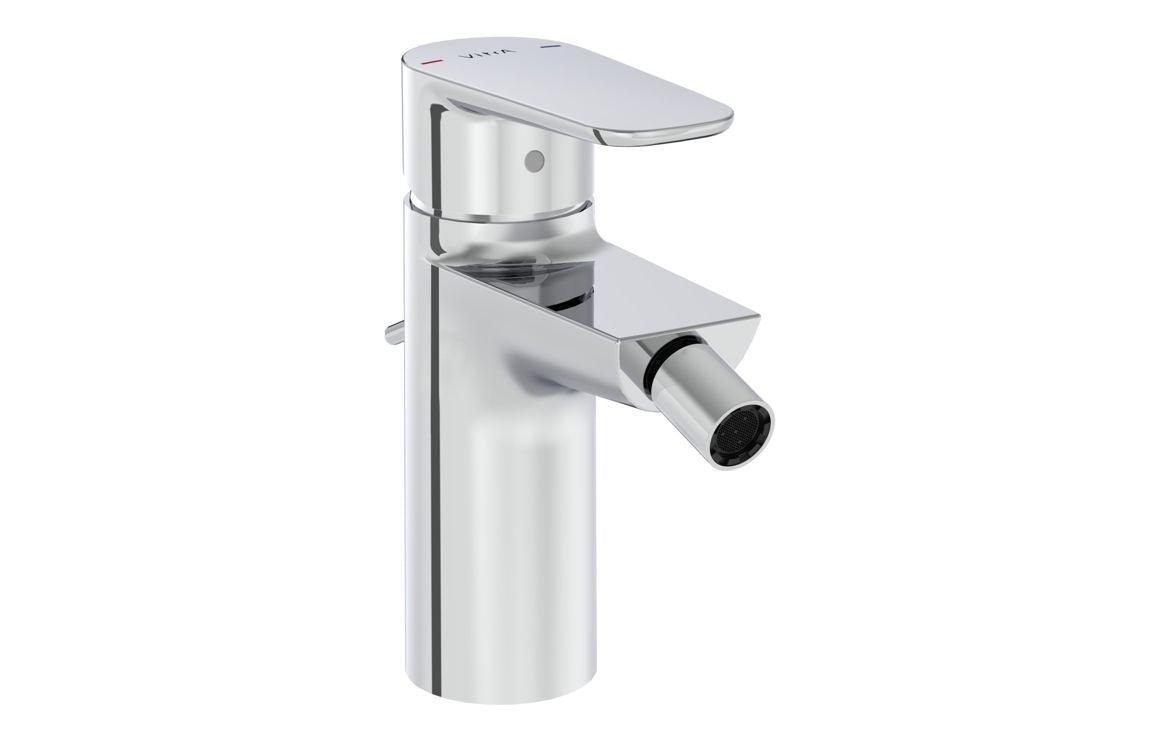 VitrA Flow Soft Bidet Mixer: Chrome, Matt Black