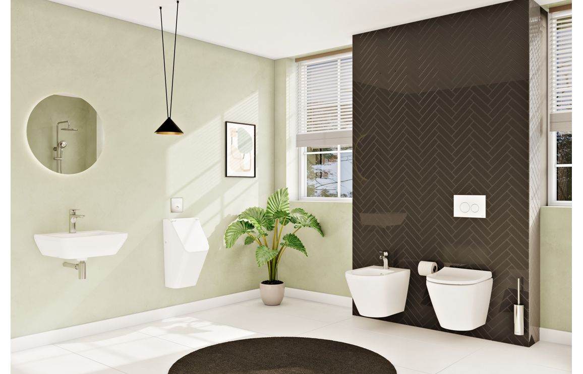 VitrA Integra Rimless Short Projection Wall Hung Pan Only - White